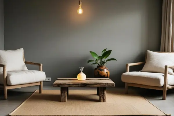 Minimalismo que Aquece: Sua Casa com Alma e Toque Wabi-Sabi