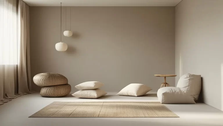 Além do Visual: Minimalismo Sensorial para um Lar de Calma e Significado