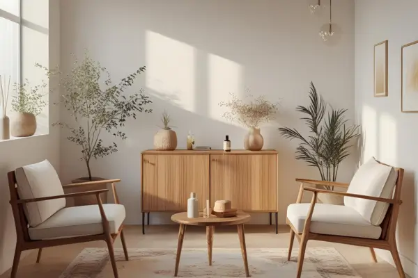 Santuários Olfativos: A Essência da Madeira Natural no Coração do Minimalismo